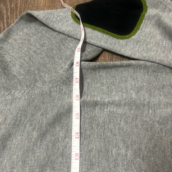 Knitted Dove XL NWOT bird cardigan with patched sleeves - Picture 8 of 10